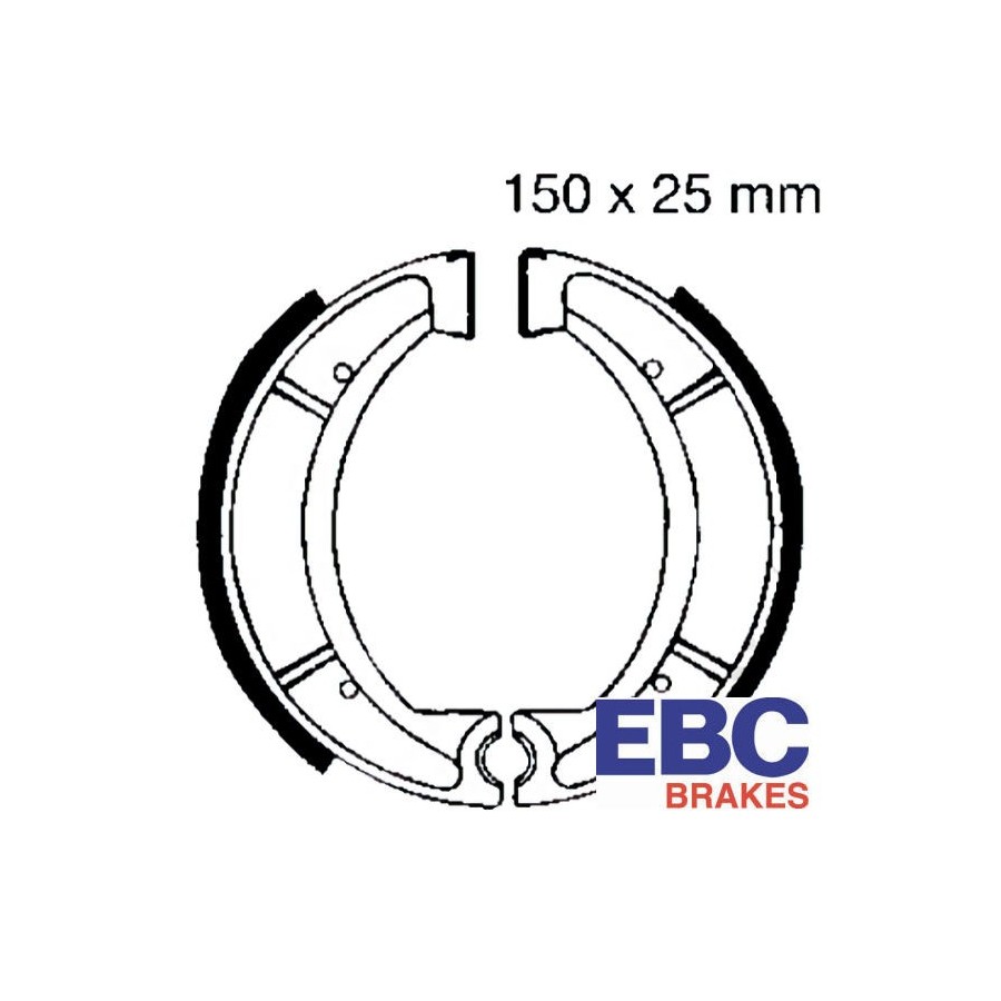 Service Moto Pieces|Frein - Machoire - (160x30) - EBC ou DBS - H308 - CB125K - SL350 - CB175|Machoire|24,50 €