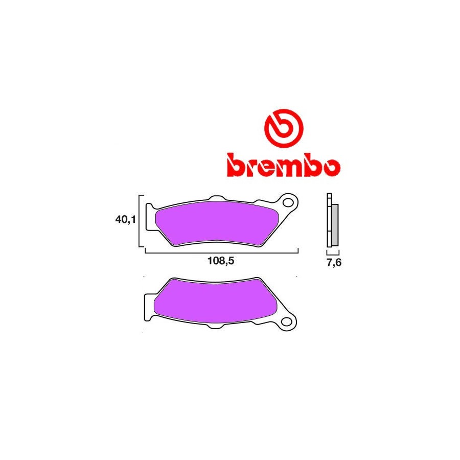 Service Moto Pieces|Frein - Jeu de Plaquettes - BREMBO - 07HO30LA - Route|Plaquette|63,90 €