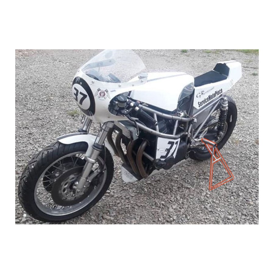 Bequille laterale - Moto "piste" - pour cale pied rigide