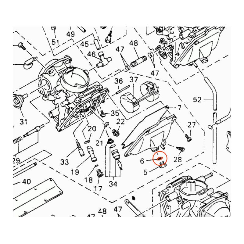 Service Moto Pieces|Carburateur - joint de bouchon de Cuve - 22U-14561-00|Kit carbu|8,28 €