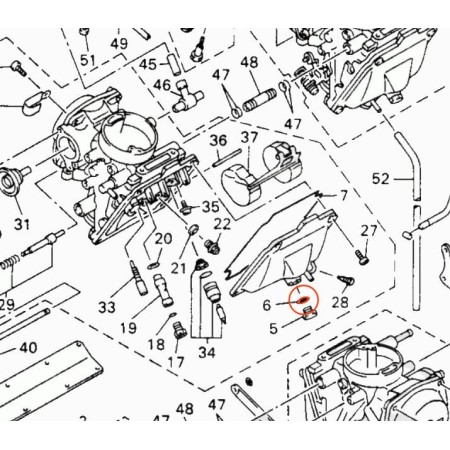 Carburateur - joint de bouchon de Cuve - 22U-14561-00