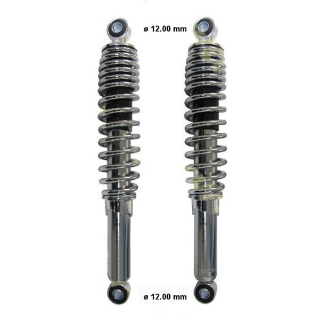 Service Moto Pieces|Amortisseur - 350mm - Chrome  - Oeillet/Oeillet - ø 12mm|Amortisseur|120,00 €