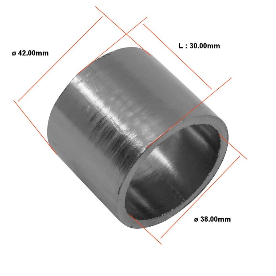 Echappement - Joint graphite - 38x42x30 mm - Suzuki 14771-32E00 - Yamaha 3YF-14714-00 - 4H7-14755-00 