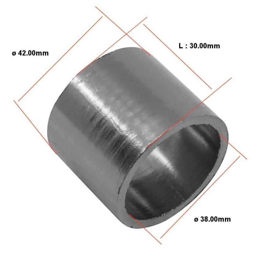 Echappement - Joint graphite - 38x42x30 mm - Suzuki 14771-32E00 - Yamaha 3YF-14714-00 - 4H7-14755-00 