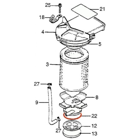 Joint Torique - Carter - filtre a air - .... - ø 63.50 x2.00 mm