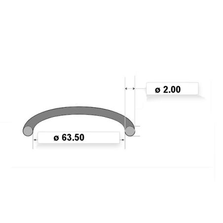 Service Moto Pieces|Joint Torique - Carter - filtre a air - .... - ø 63.50 x2.00 mm|Joint Torique|2,90 €