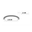 Joint Torique - Carter - filtre a air - .... - ø 63.50 x2.00 mm