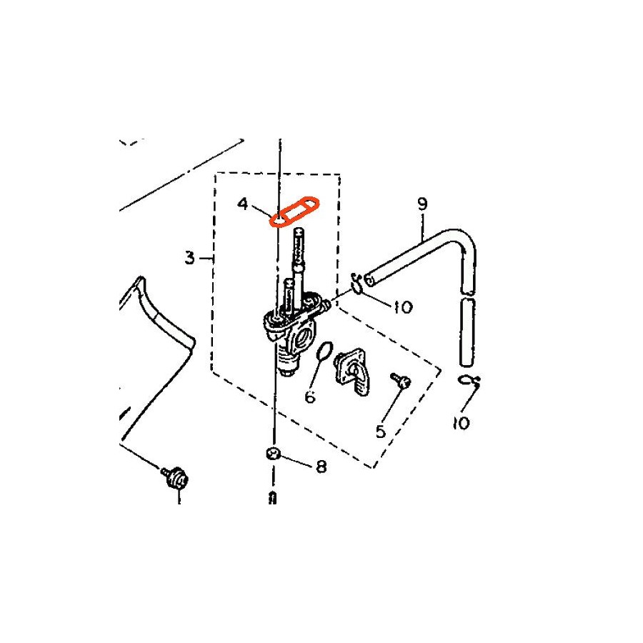 Service Moto Pieces|Reservoir - systeme de fermeture -  - CB200 - 250 - ... - 500 - ... - CB750|Reservoir - robinet|27,90 €