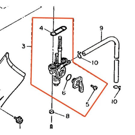 Robinet - 2KF-24500-00 - XT600