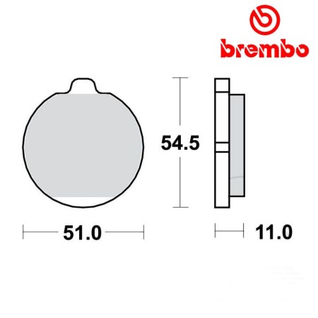 Frein - Jeu de Plaquettes - Brembo - 07KA0414 - Z1300 - KZ1000ST