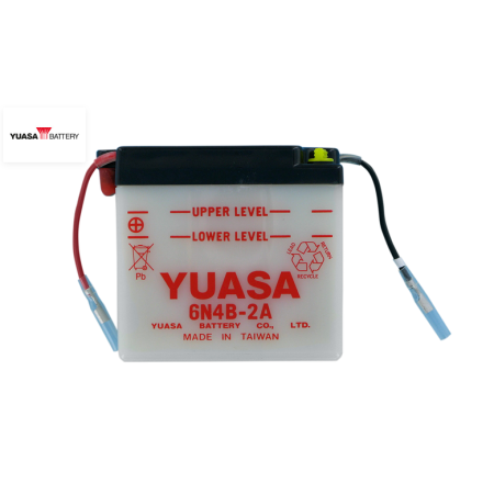 Service Moto Pieces|Batterie - 6V - 6N4B-2A -  Acide - YUASA|Batterie - 6 Volts|26,50 €