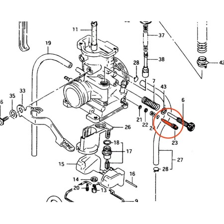 Service Moto Pieces|Carburateur - Vis de reglage - TS125 / TS200 -  13267-03D00|Vis de reglage|12,50 €