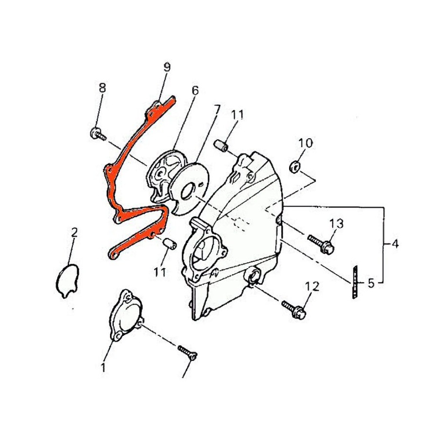 Carter embrayage - joint - 4FM-15451-00 - FZ750 - FZX750 - GTS1000 - YZF750 - FZR1000