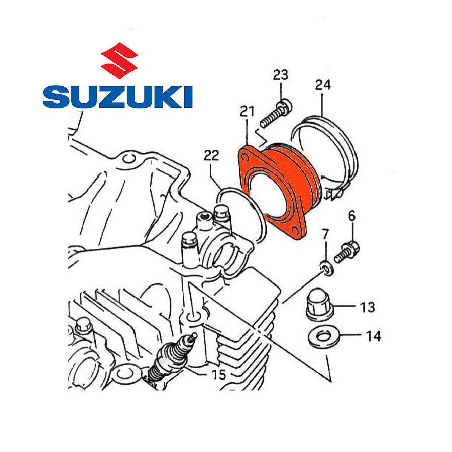 Pipe admission - (x1) - GS500E - Origine - 13101-01D00 - Full power