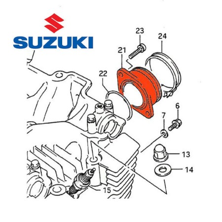 Pipe admission - (x1) - GS500E - 13101-01D00 - Full power