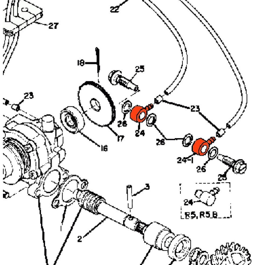 Service Moto Pieces|Allumage - Vis platinée Droite ou Gauche - 278-81621-20 - RD250 - RD350|Vis platinee|13,90 €