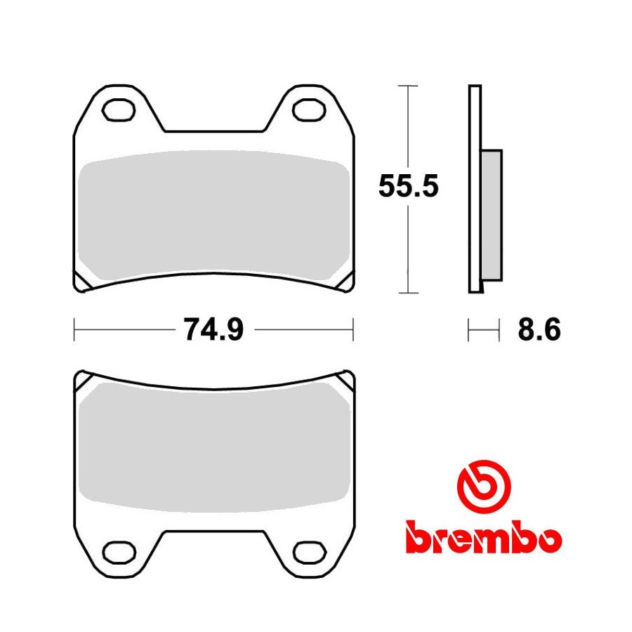 Service Moto Pieces|Frein - Jeu de Plaquettes - BREMBO - 07KA23LA|Plaquette|62,30 €