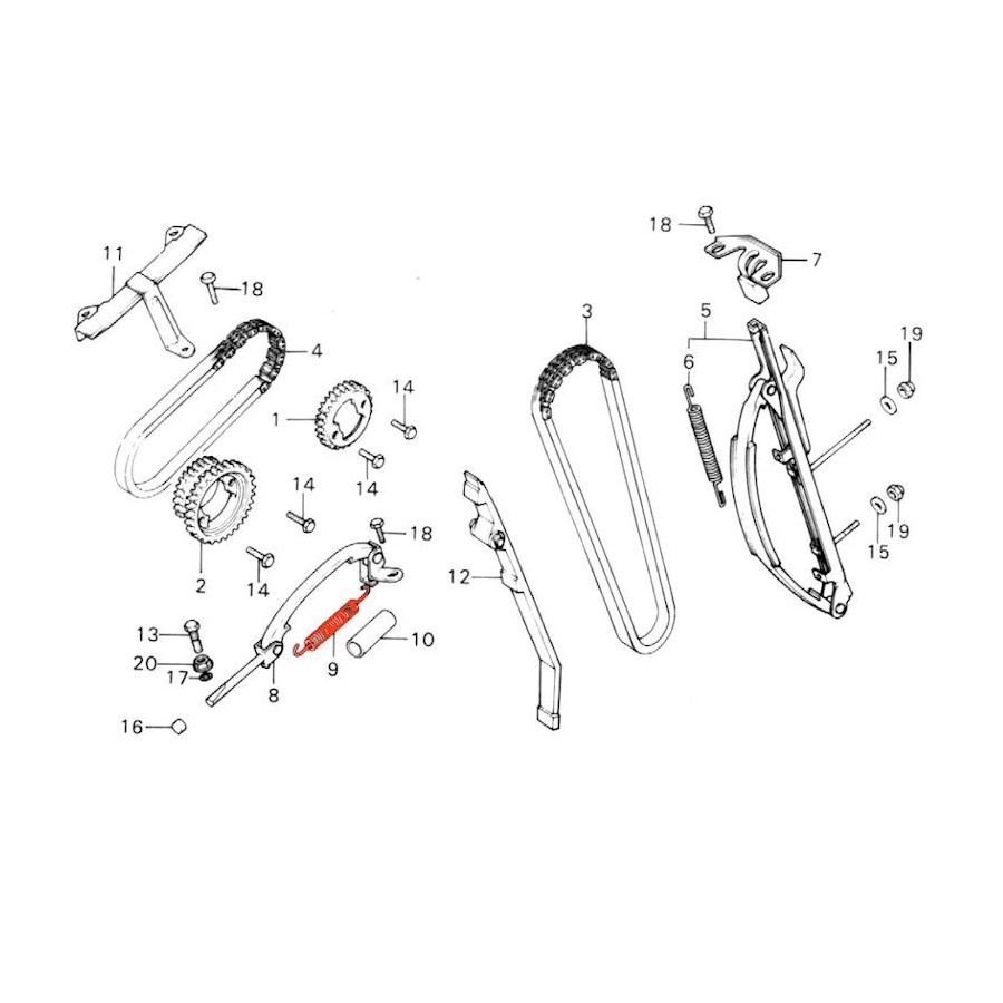 Service Moto Pieces|Distribution - joint de tendeur - CB450K|Distribution|6,00 €