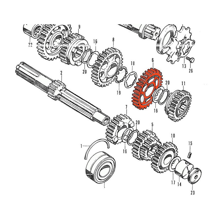 Service Moto Pieces|Cable - Compteur HT-D - 93cm - VFR750(RC36) - XL600(PD04) .....  - NX650(RD08)|Cable - Compteur|13,90 €