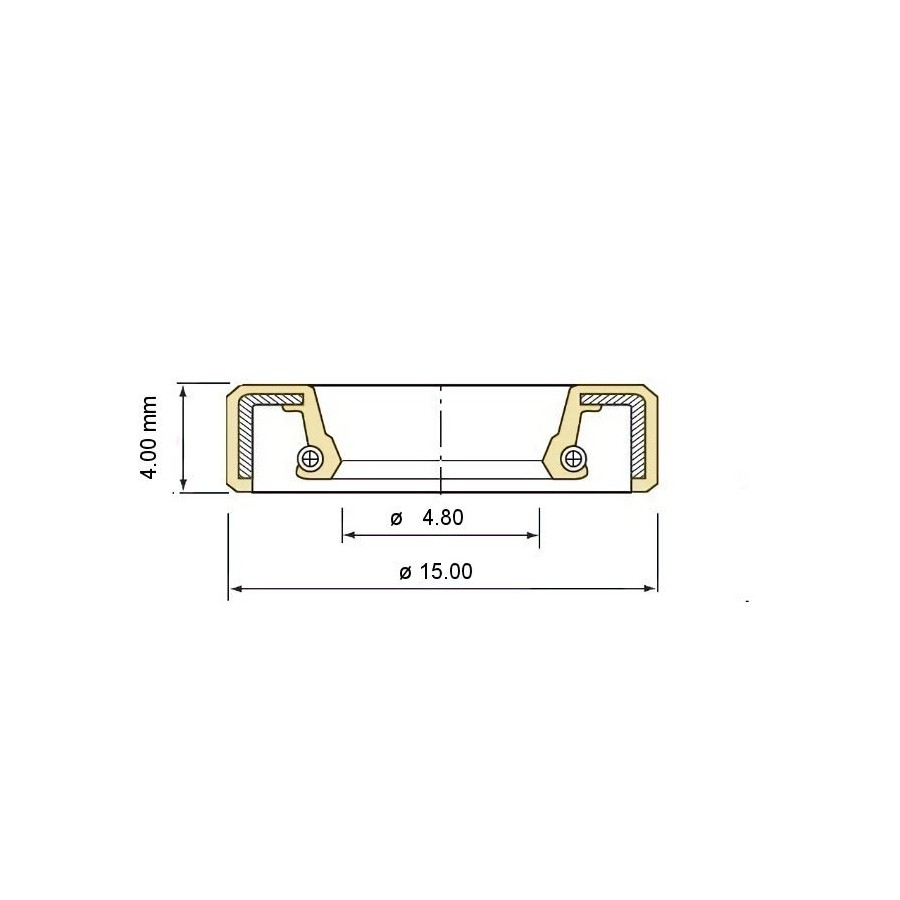 Compte tour - Joint Spy d'étanchéité - 4.8x15x4.0mm 