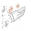 Cache Lateral - Joint caoutchouc de fixation - Silent-bloc - (x1) - CB... CX.. GL..