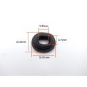 Cache Lateral - Joint caoutchouc de fixation - Silent-bloc - (x1) - CB... CX.. GL..