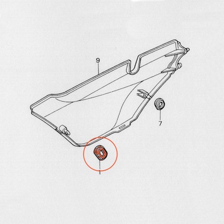 Service Moto Pieces|Cache Lateral - Joint (x1) - CB... CX.. GL.. 38x27mm|Cache lateral|3,60 €