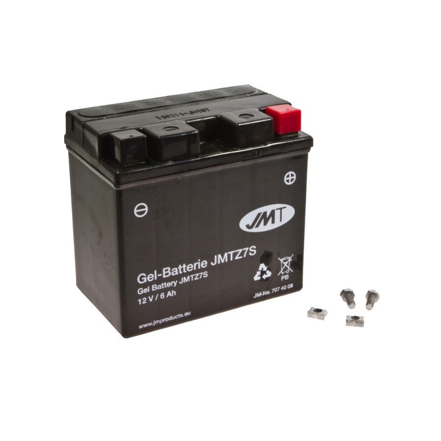 Service Moto Pieces|Batterie - 12v - YB12A-B - JMT - GEL - 134x80x160mm|Batterie - Gel - 12Volt|85,63 €