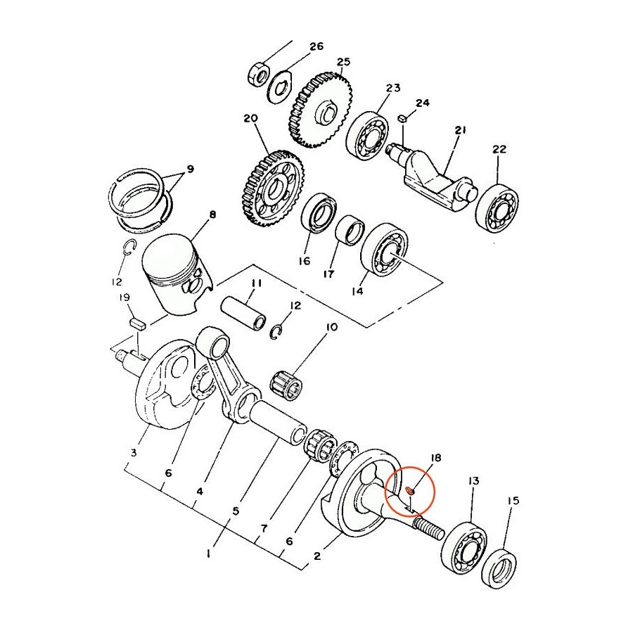 Service Moto Pieces|1983 - DT125 MX - (4J3)