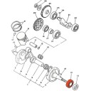 Moteur - Vilebrequin - Roulement 6205 - 933-06205-29