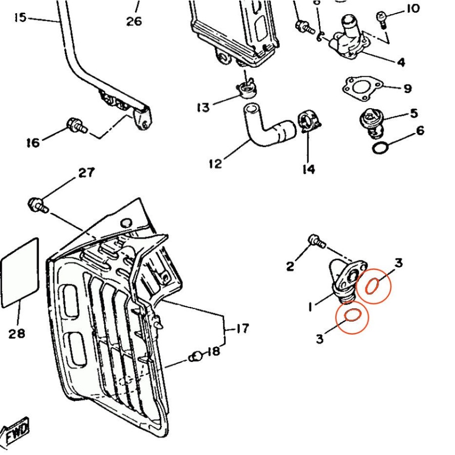 Service Moto Pieces|1995- TZR125 RR - (4DL)