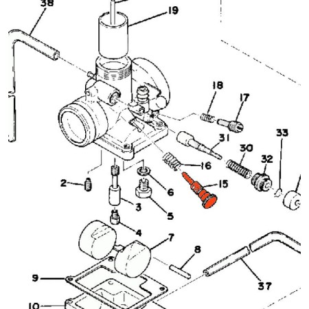 Carburateur - Vis de Ralenti - 493-14122-00