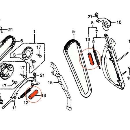 Distribution - Protection de tendeur de chaine - "B"