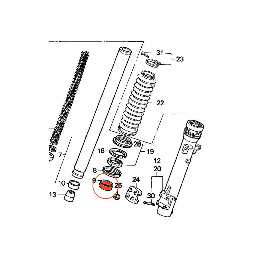 Service Moto Pieces|Fourche - joint spy - 30x42x10.5|Fourreaux + kit + joint|11,90 €