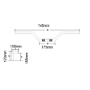 Guidon ø22mm - CA125 - ... - CX500 - ... ZR550 - ..... - SR500 - .... - XV535