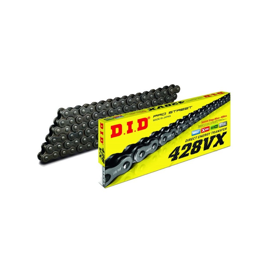 Transmission - Chaine - DID VX- 428-120 maillons - Noir - a clipser