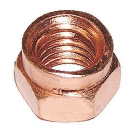 Service Moto Pieces|Echappement - M10 x1.50 - (x1) - Ecrou - Cuivre - Thermique (clef 17mm)|Ecrou en Cuivre|1,00 €