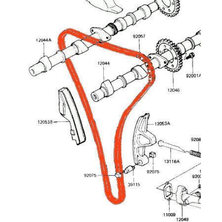 Distribution - Chaine - 82RH2015 - 150 maillons - Fermée