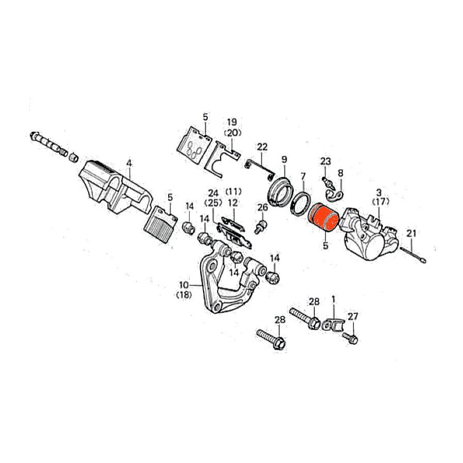 Service Moto Pieces|Frein - Etrier - Piston - ø 33.90x22.50 mm - GSXR750/1100 ...|Piston Frein|27,90 €