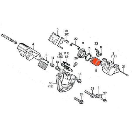 Service Moto Pieces|Frein - Etrier - Piston - ø 38.10 mm|Piston Frein|60,90 €