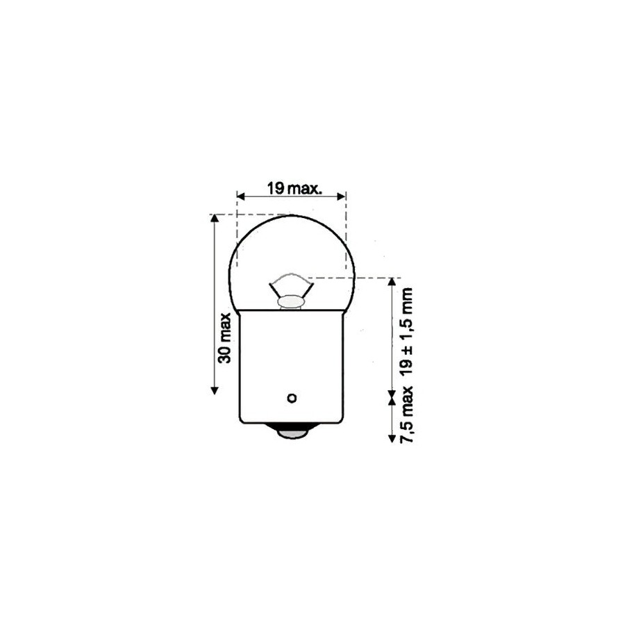 Ampoule - 6v - 5w - BA15S - "clignotant"