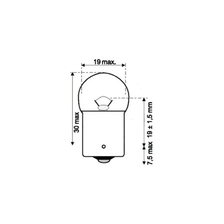 Service Moto Pieces|Ampoule - 6v - 5w - BA15S - "clignotant"|Ampoule 6 volt|1,44 €