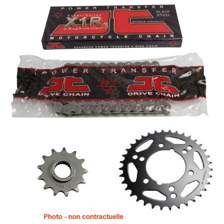Transmission - Kit chaine 520 - JT-X1R3 - 116/47/15 - Acier - DR800