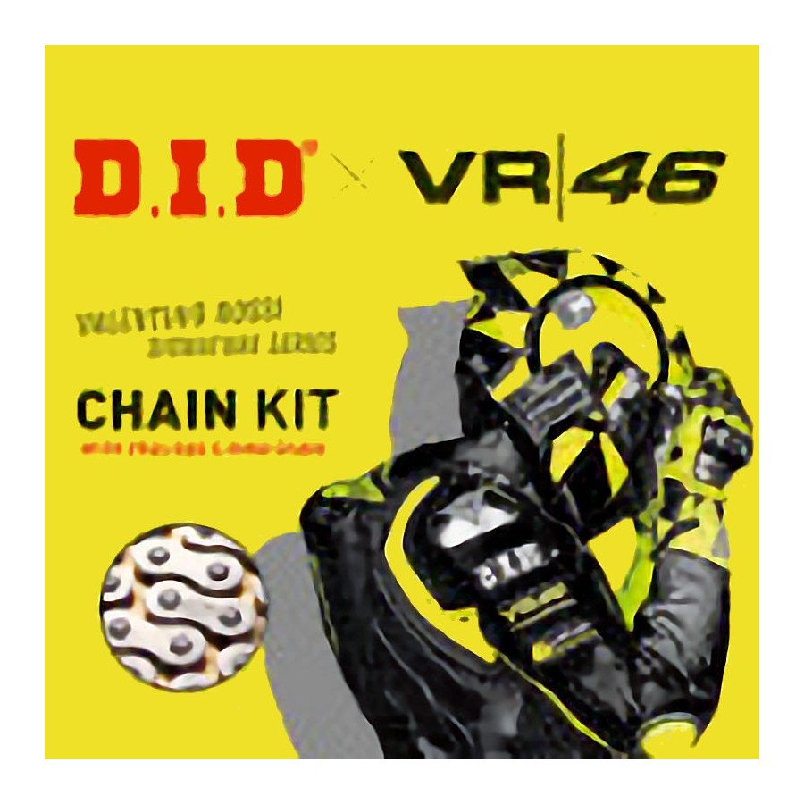 Service Moto Pieces|Transmission - Kit Chaine - DID-VR46 - 525-118-47-15 - Acier - XL600V (PD06) |Chaine 525|185,00 €