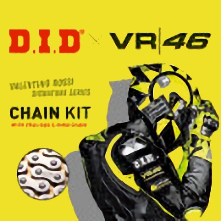 Service Moto Pieces|Transmission - Kit Chaine - DID-VR46 - 525-118-47-15 - Acier - XL600V (PD06) |Chaine 525|185,00 €