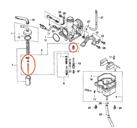 Carburateur - Aiguille - CA125 (97-98))