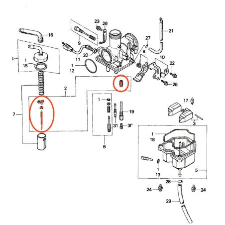 Carburateur - Aiguille - CA125 (97-98))