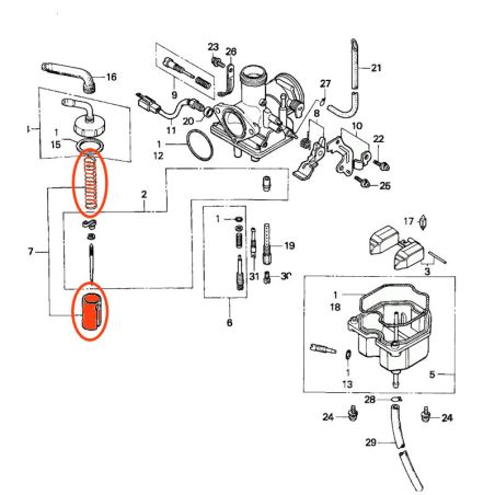 Carburateur - Boisseau - CA125 (97-98)