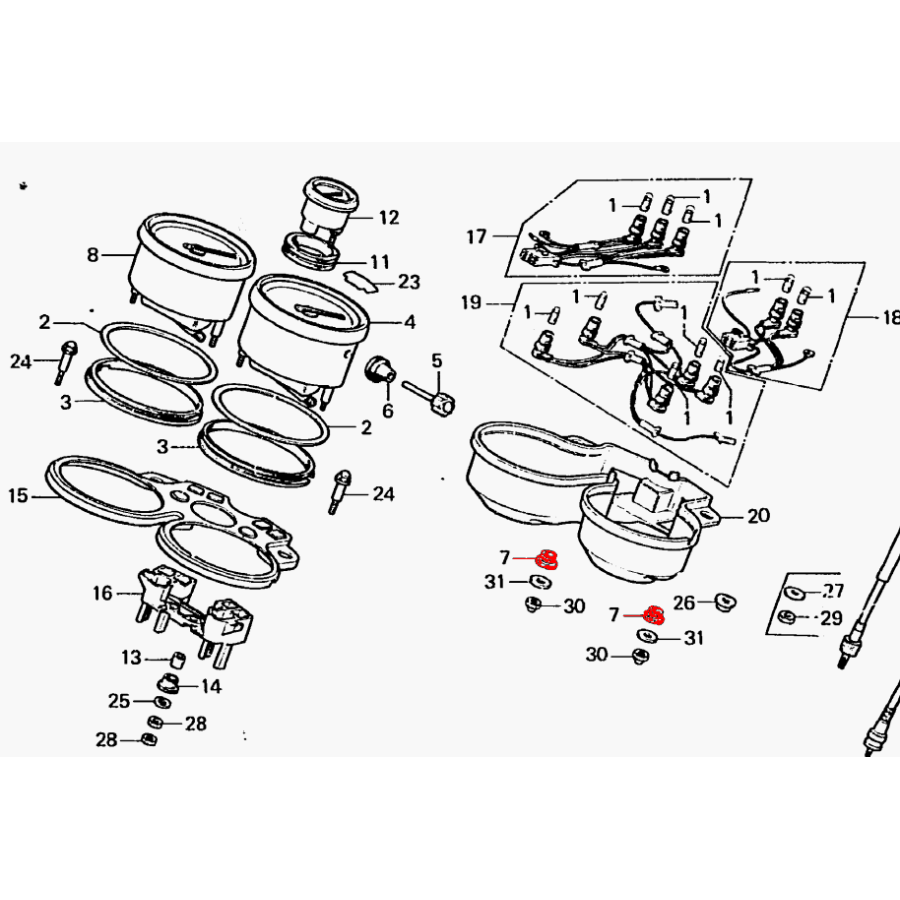 Service Moto Pieces|1980 - CBX1000 a - SC03