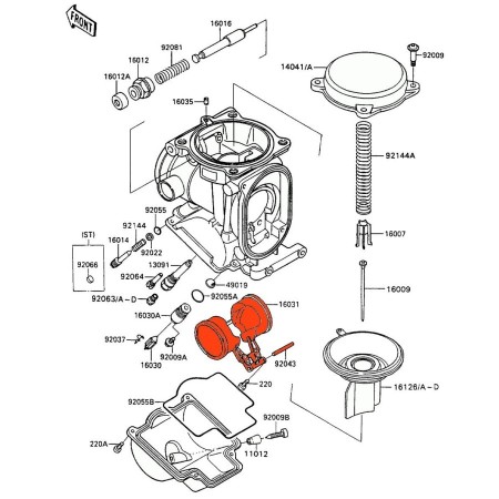 Carburateur - Flotteur - 16031-1080